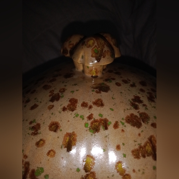 Vintage Mushroom 1973 Folk Art Cookie Jar - Picture 5 of 12